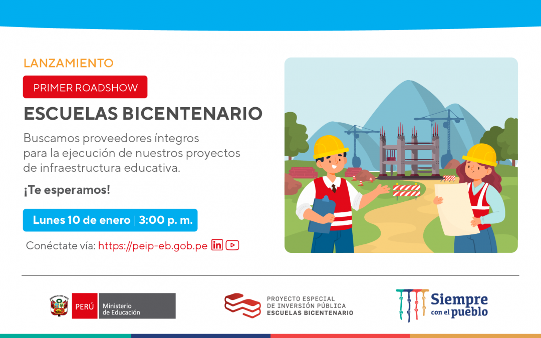 Escuelas bicentenario realiza primer roadshow para proyectos de infraestructura educativa
