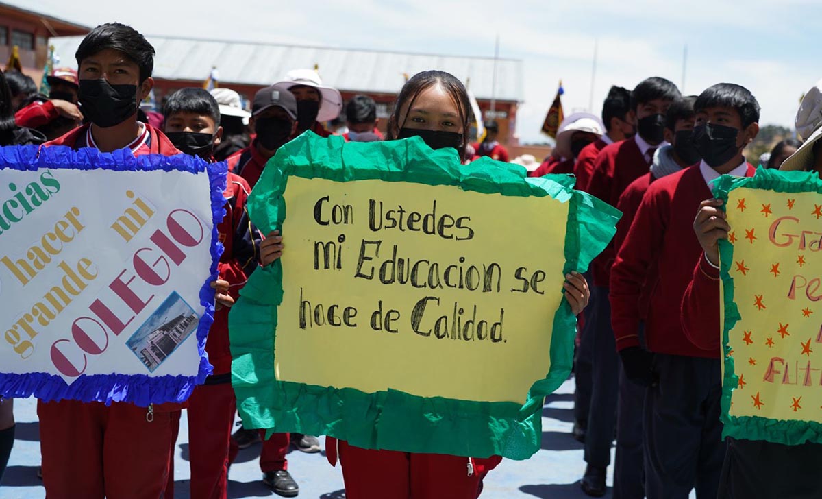 IE Telésforo Catacora en Puno contará con una moderna infraestructura educativa totalmente equipada