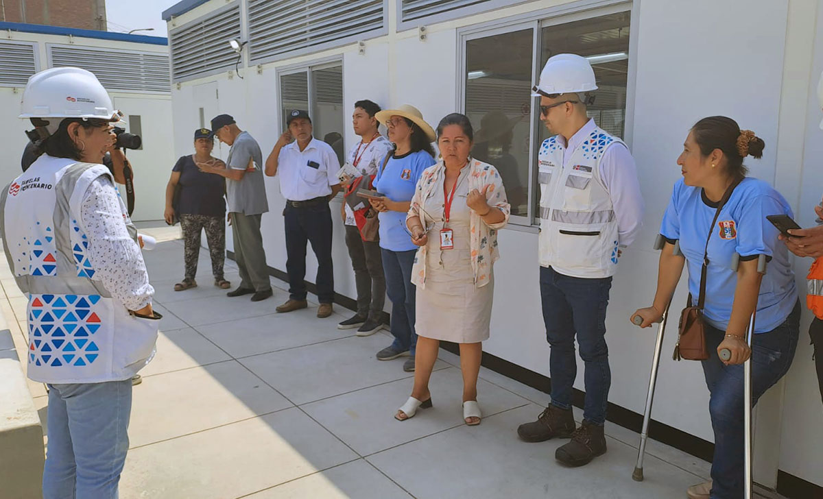 Escuelas Bicentenario entregó escuela temporal a la comunidad educativa de la IE San Felipe en Comas