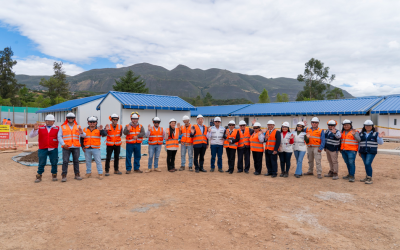 Comunidad educativa de la IE San Marcos constató avances de su escuela temporal en Cajamarca