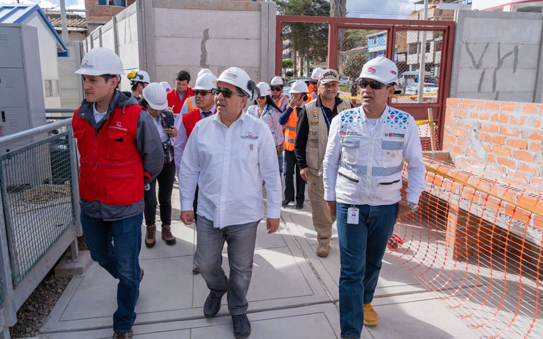Contraloría de la República supervisa avances de proyecto para la IE San Marcos en Cajamarca