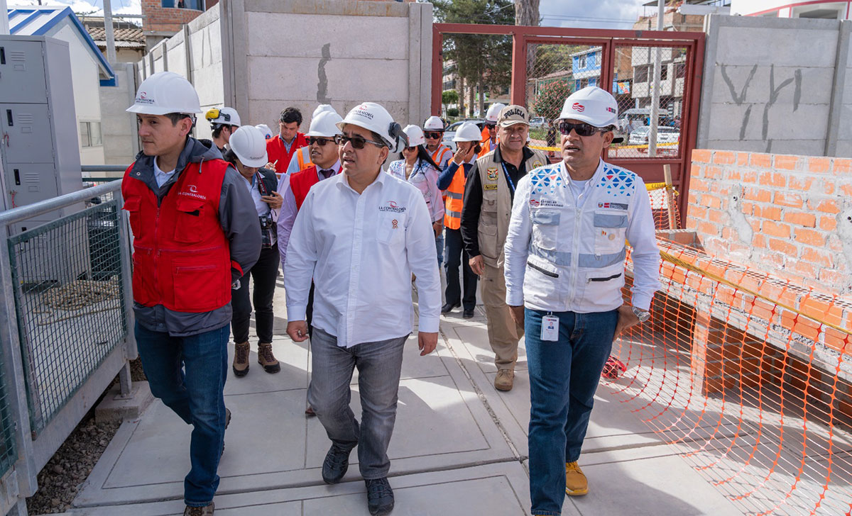 Contraloría de la República supervisa avances de proyecto para la IE San Marcos en Cajamarca