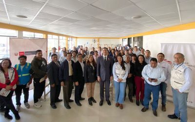 Informamos avances en la ejecución de sus proyectos a comunidades educativas de San Juan de Lurigan...