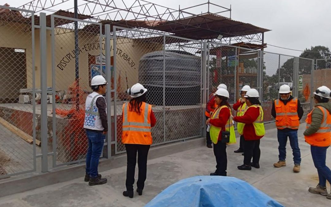Constatamos avances de la escuela temporal para la IE 21578 en Barranca