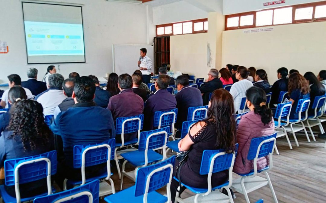 Presentamos diseño de su Escuela Bicentenario a comunidad educativa de San Marcos en Cajamarca