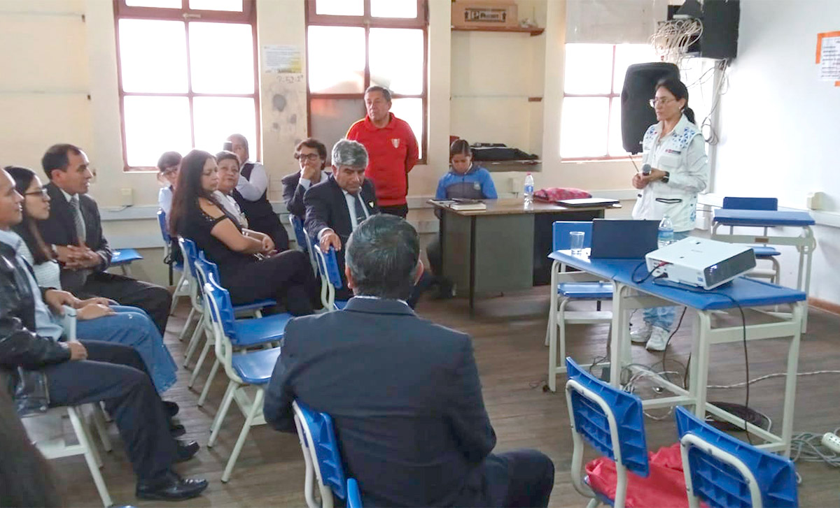 Presentamos diseño de su Escuela Bicentenario a comunidad educativa de San Marcos en Cajamarca