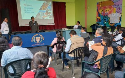 Presentamos diseño de su Escuela Bicentenario a la comunidad educativa de la IE Santa Lucía