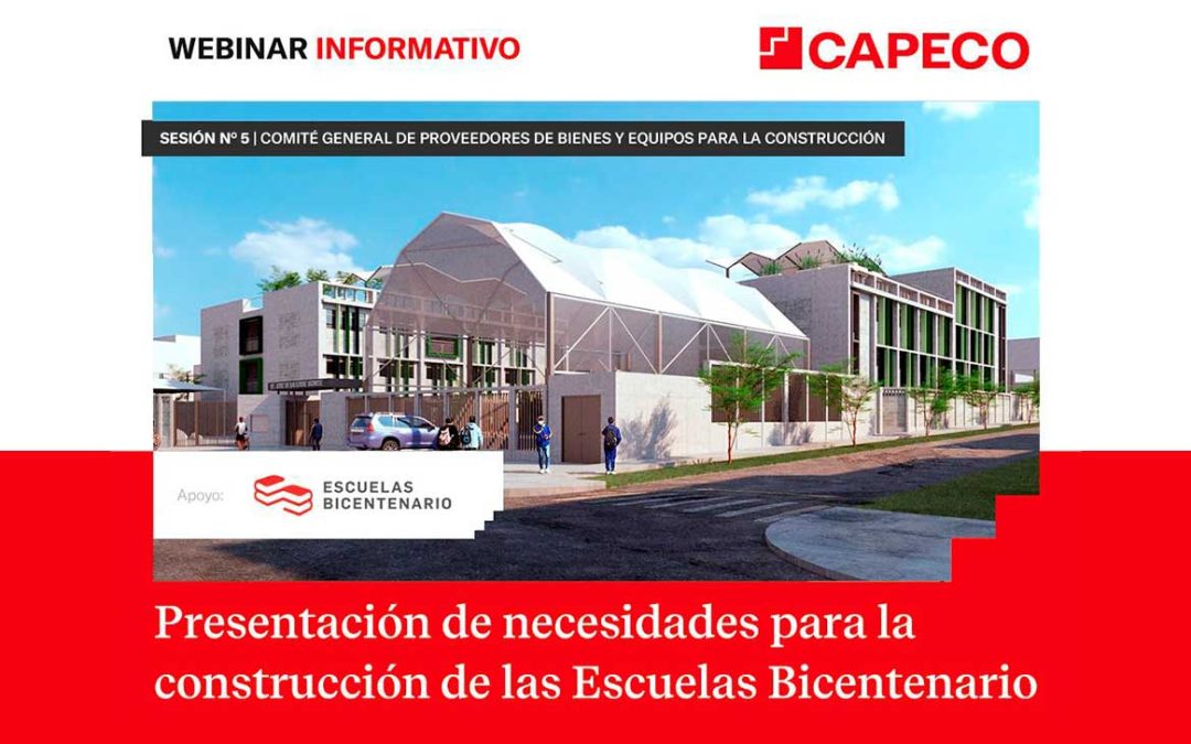 Presentamos necesidades para la construcción de 60 Escuelas Bicentenario