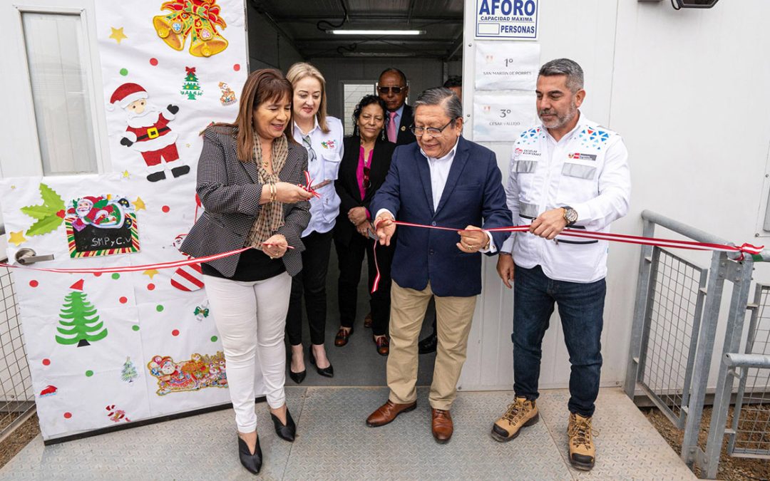 Escuelas Bicentenario del Minedu entrega una moderna escuela temporal para alumnas de la IE General ...