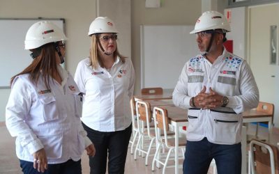 Ministra de Educación supervisa avances de obra de Escuela Bicentenario en El Agustino