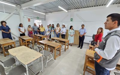 Comunidad educativa de la IE 7086 Los Precursores en Surco ya cuenta con su escuela temporal
