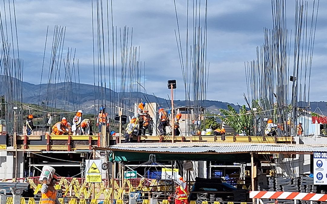 Avanzan los trabajos de construcción de la IE San Marcos en Cajamarca