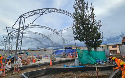 CONSTRUCCIÓN DE LA ESCUELA BICENTENARIO SEIS DE AGOSTO DE JUNÍN PRESENTA UN AVANCE FÍSICO DE 96.6...