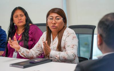 Colegios PEIP brindó información a la congresista Taipe sobre nuevos proyectos en Apurímac