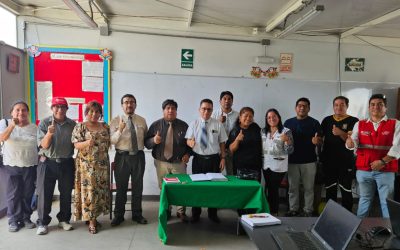 Informamos de avances a la comunidad educativa de la IE 0163 Coronel Néstor Escudero Otero